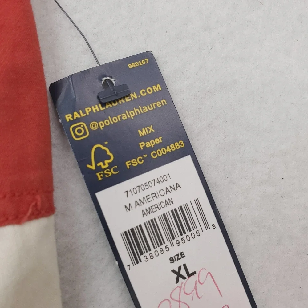 Polo Ralph Lauren Shorts Mens‎ XL American Flag Stars Stripes USA Patriotic